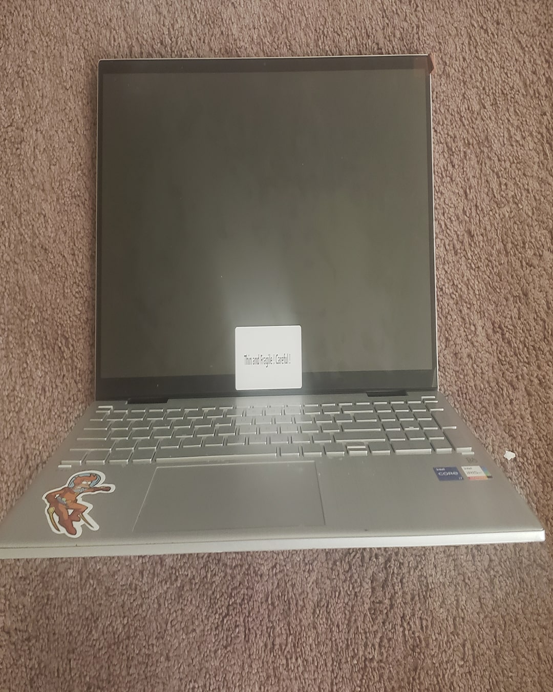 new screen on laptop